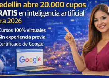 Medellín lanza 20.000 cupos GRATIS en inteligencia artificial con certificado de Google