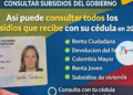 Así puede consultar todos los subsidios que recibe con su cédula en 2026 en Colombia: guía completa de ayudas del Gobierno