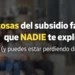 Siete cosas del subsidio familiar que NADIE te explica (y puedes estar perdiendo dinero)