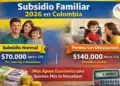 subsidios familiar 2026 como recibirlo