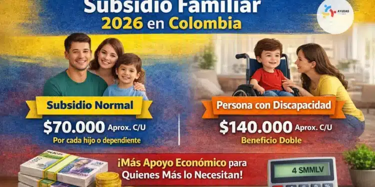 subsidios familiar 2026 como recibirlo