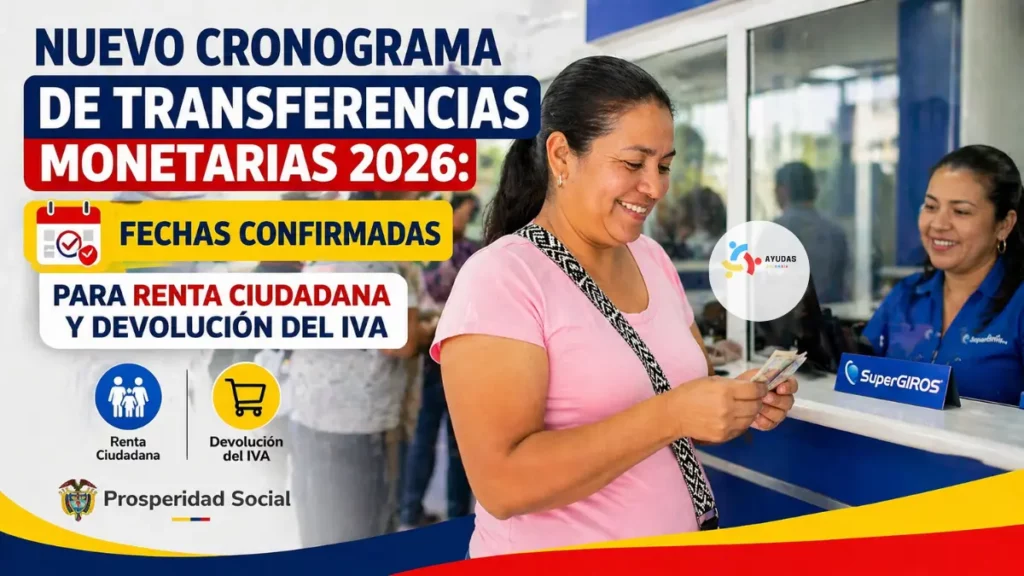 Nuevo Cronograma de Transferencias Monetarias 2026 Fechas Confirmadas para Renta Ciudadana y Devolución del IVA