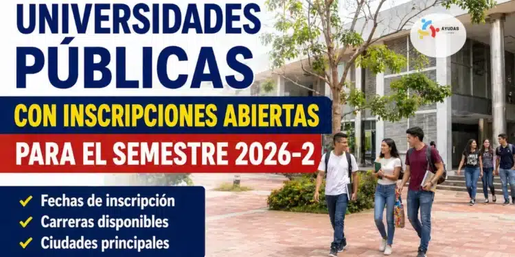 Universidades públicas con inscripciones abiertas