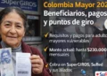 Colombia Mayor 2026: cambios en pagos, fechas y puntos autorizados para reclamar giros