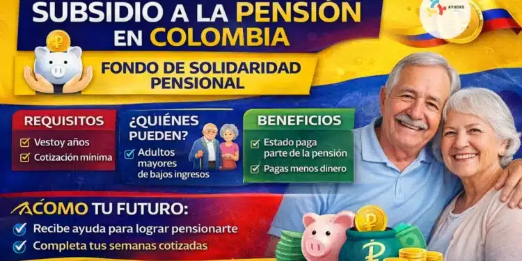 Subsidio a la pensión en Colombia: cómo funciona el Fondo de Solidaridad Pensional (guía fácil)