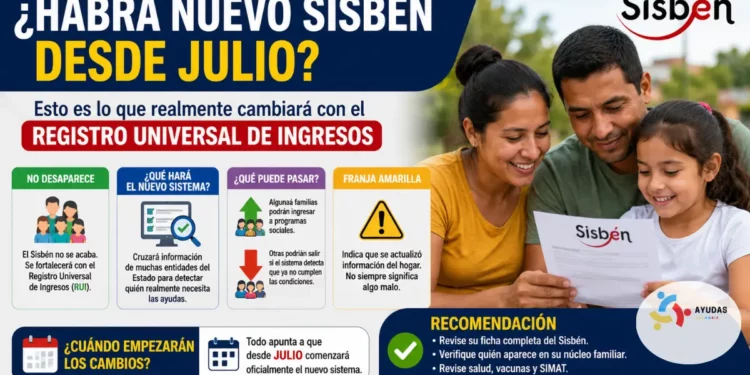 Habrá nuevo Sisbén desde julio? Esto es lo que realmente cambiará con el Registro Universal de Ingresos te lo explico