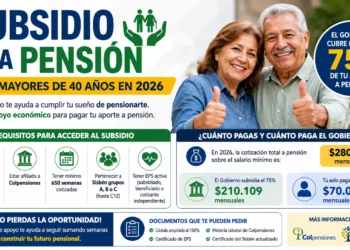 Personas de 40 a 65 años podrían acceder a subsidio pensional
