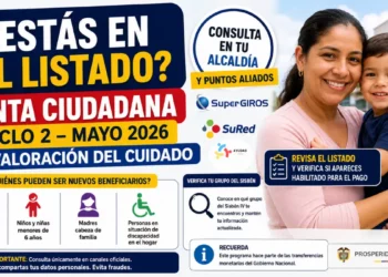 ¿Estás en el listado Alcaldías comienzan a publicar nuevos beneficiarios de Renta Ciudadana ciclo 2 en mayo 2026