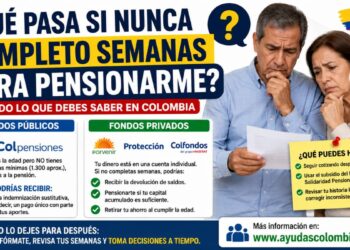 ¿Qué pasa si nunca completas las semanas para pensionarte en Colombia? Lo que NADIE te explica sobre Colpensiones y fondos privados