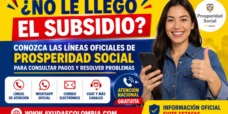 no le llego el subsidio ver lineas de prosperidad social