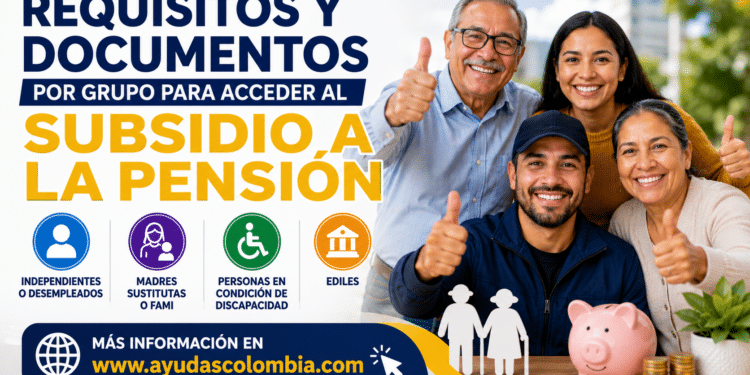 requisitos para el subsidio a la pension 2026