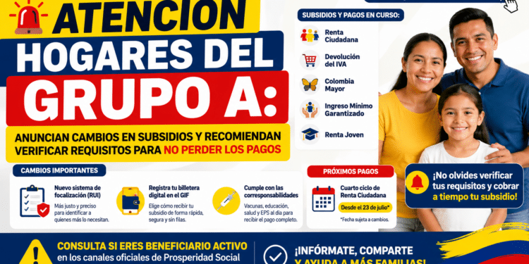 Atención hogares del Grupo A: anuncian cambios en subsidios y recomiendan verificar requisitos para no perder los pagos
