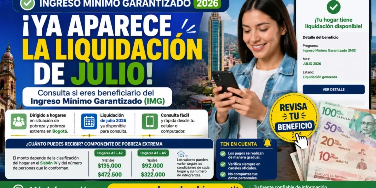 Ingreso Mínimo Garantizado: ya aparece la liquidación de julio de 2026, así puede consultar si recibirá el pago