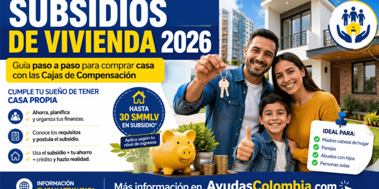 Subsidios de vivienda por Cajas de Compensación en Colombia 2026: guía completa para cumplir el sueño de tener casa propia