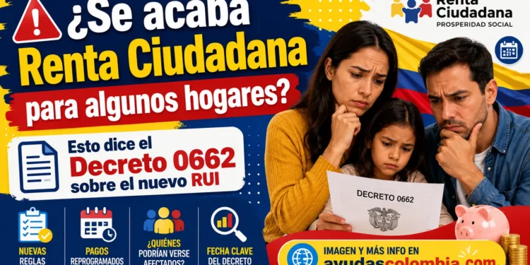 ¿Se acaba Renta Ciudadana para algunos hogares? Esto dice el Decreto 0662 sobre el nuevo RUI