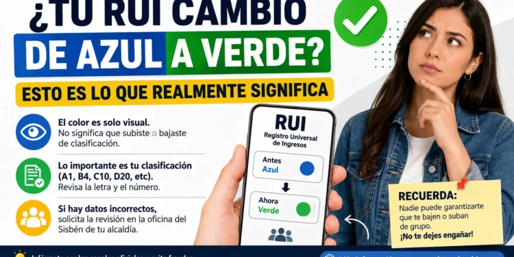 ¿Tu RUI cambió de color de azul a verde? Esto es lo que realmente significa