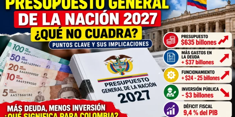 Presupuesto General de la Nación 2027: ¿por qué Colombia debe estar alerta ante los $634,9 billones que gastará el Estado?
